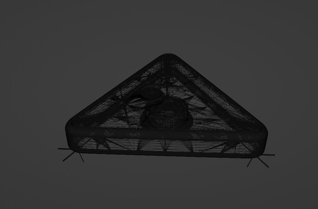 Robotic vacuum cleaner Low-poly 3D model_6