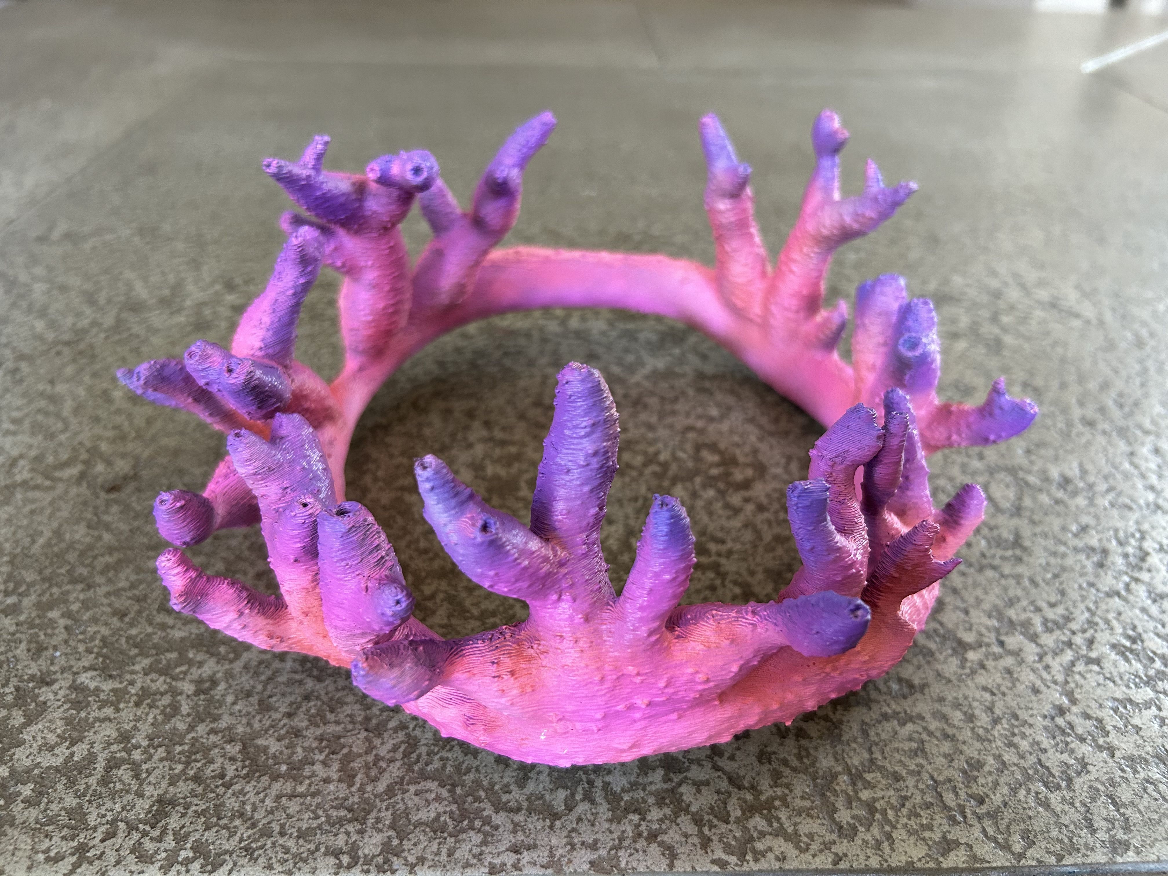 Coral Crown 3D print model_2