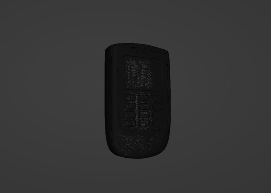 Pager Low-poly 3D model_6