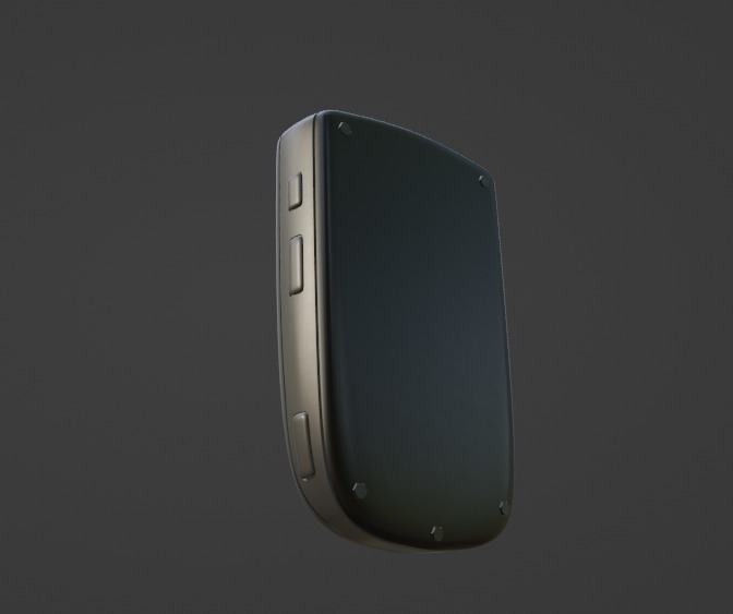 Pager Low-poly 3D model_2