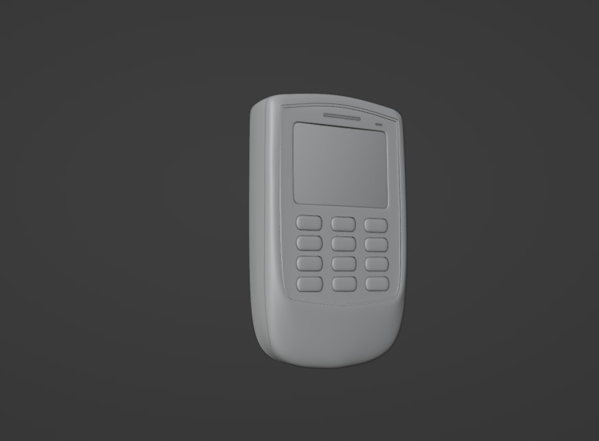 Pager Low-poly 3D model_5