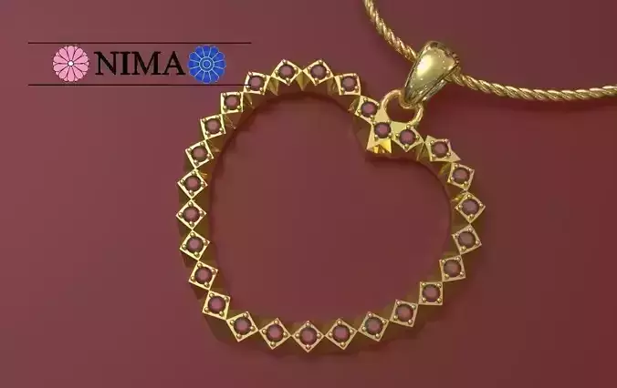 Luxury Golden Heart Pendant