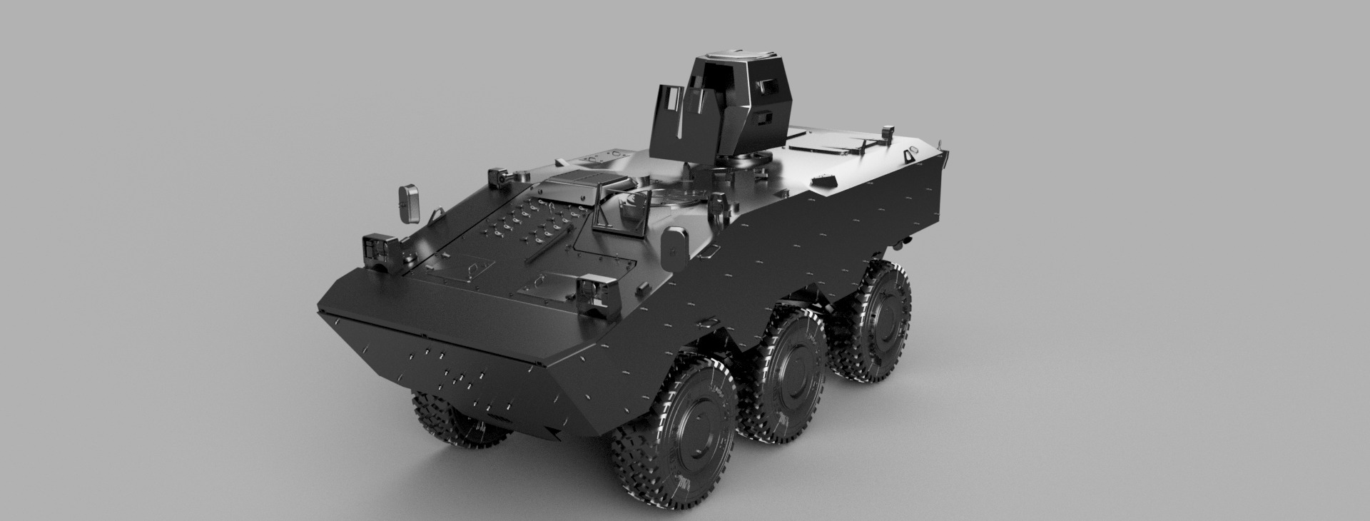 VBTP - GUARANI 6x6 Tower Platt 3D print model_1