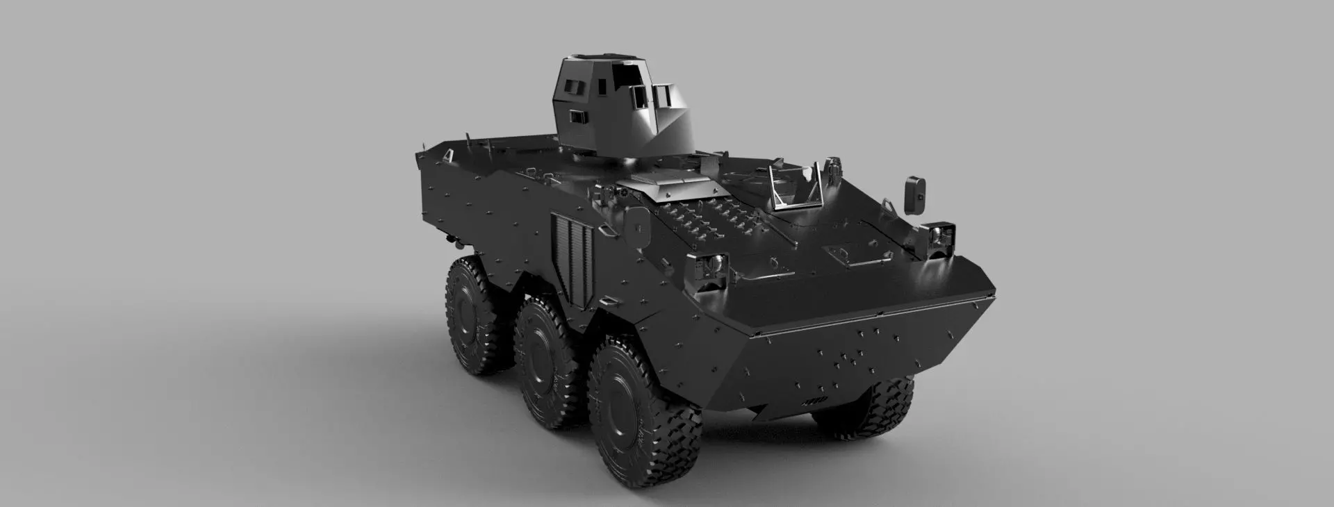 VBTP - GUARANI 6x6 Tower Platt 3D print model_0