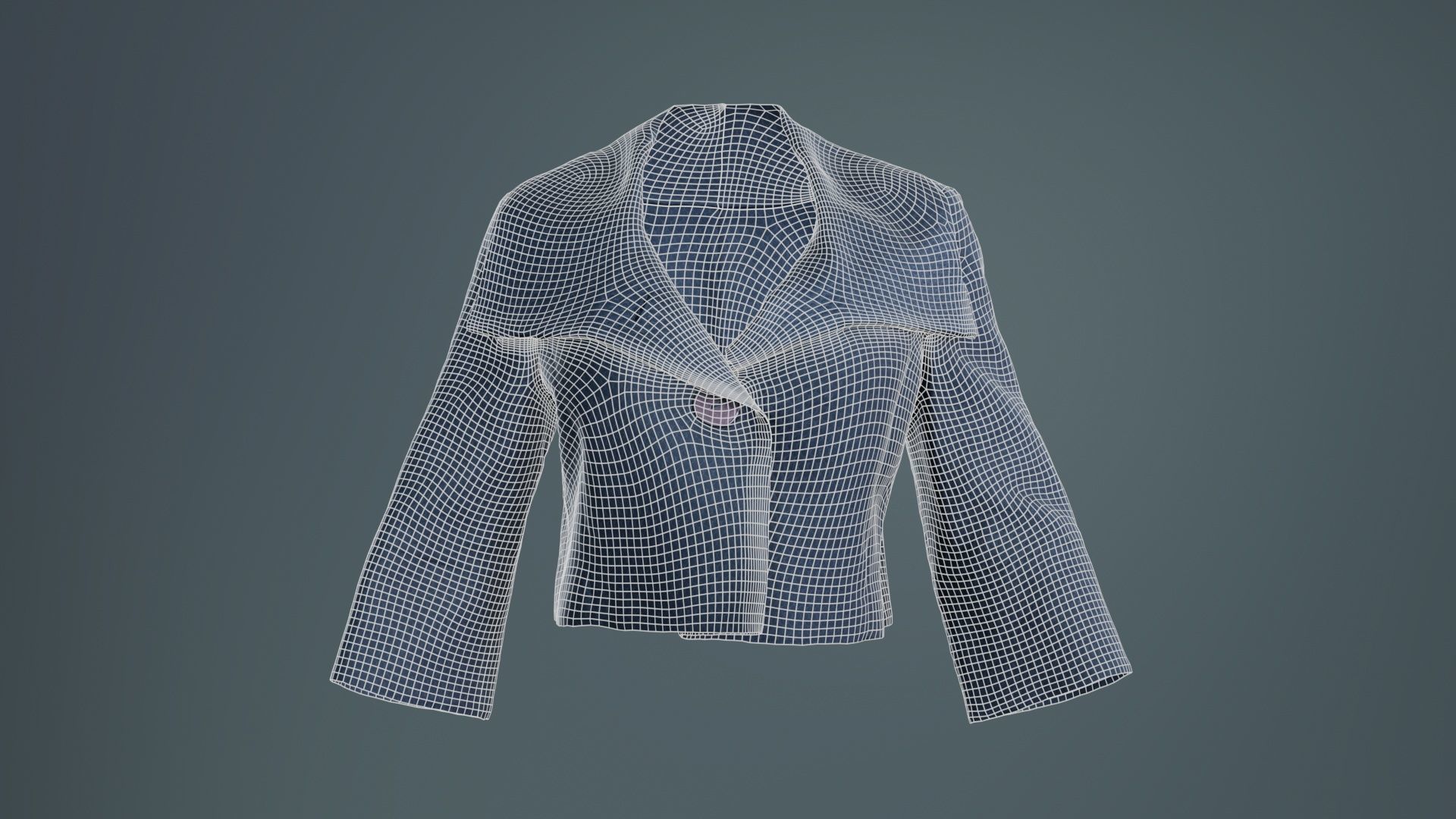 Mini Stylish Jacket Top Low-poly 3D model_9