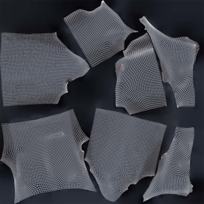 Mini Stylish Jacket Top Low-poly 3D model_14