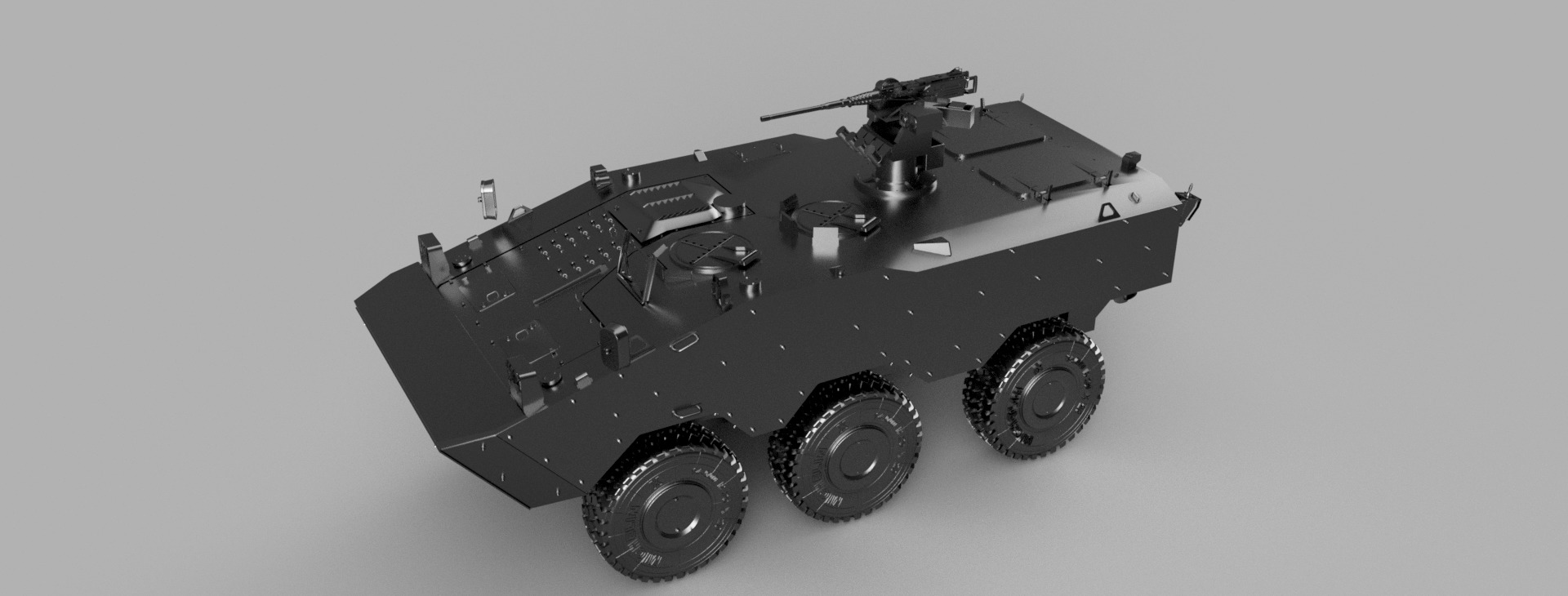 VBTP - GUARANI 6x6 Tower REMAX 3D print model_1