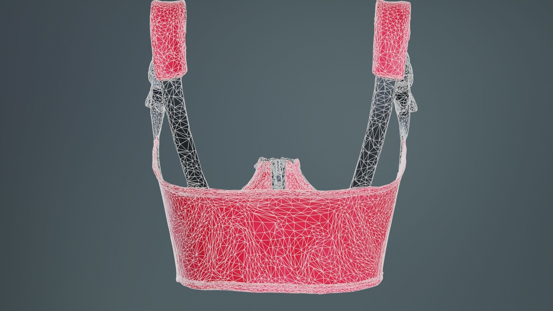 Open Buckle Top Low-poly 3D model_10