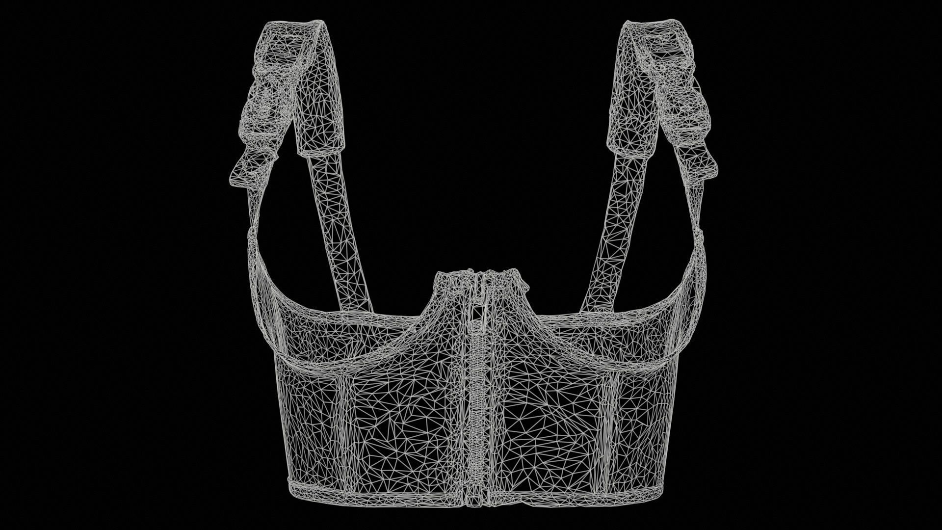 Open Buckle Top Low-poly 3D model_11