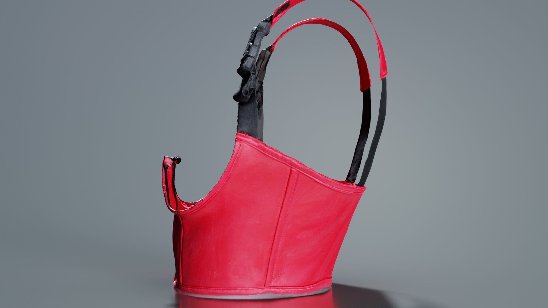 Open Buckle Top Low-poly 3D model_7