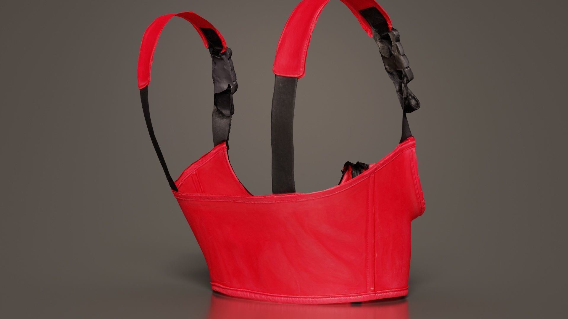 Open Buckle Top Low-poly 3D model_1