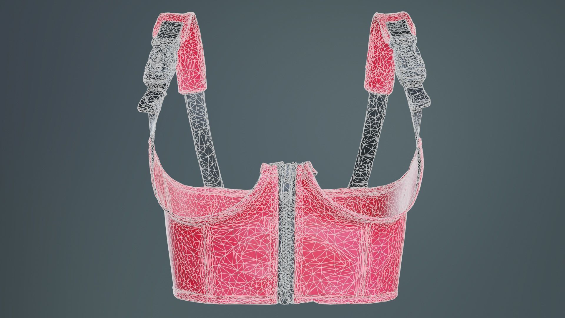 Open Buckle Top Low-poly 3D model_9