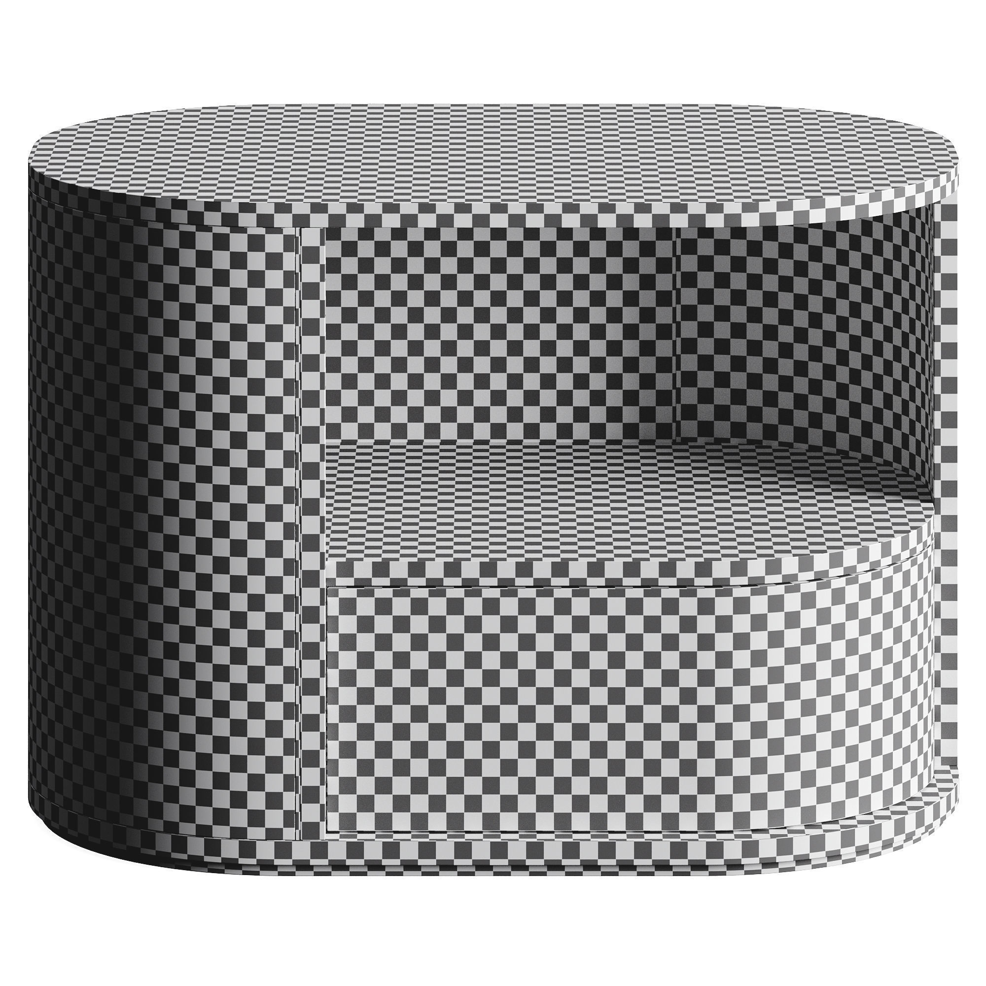 Frato NASHUA Bedside Table Low-poly 3D model_7