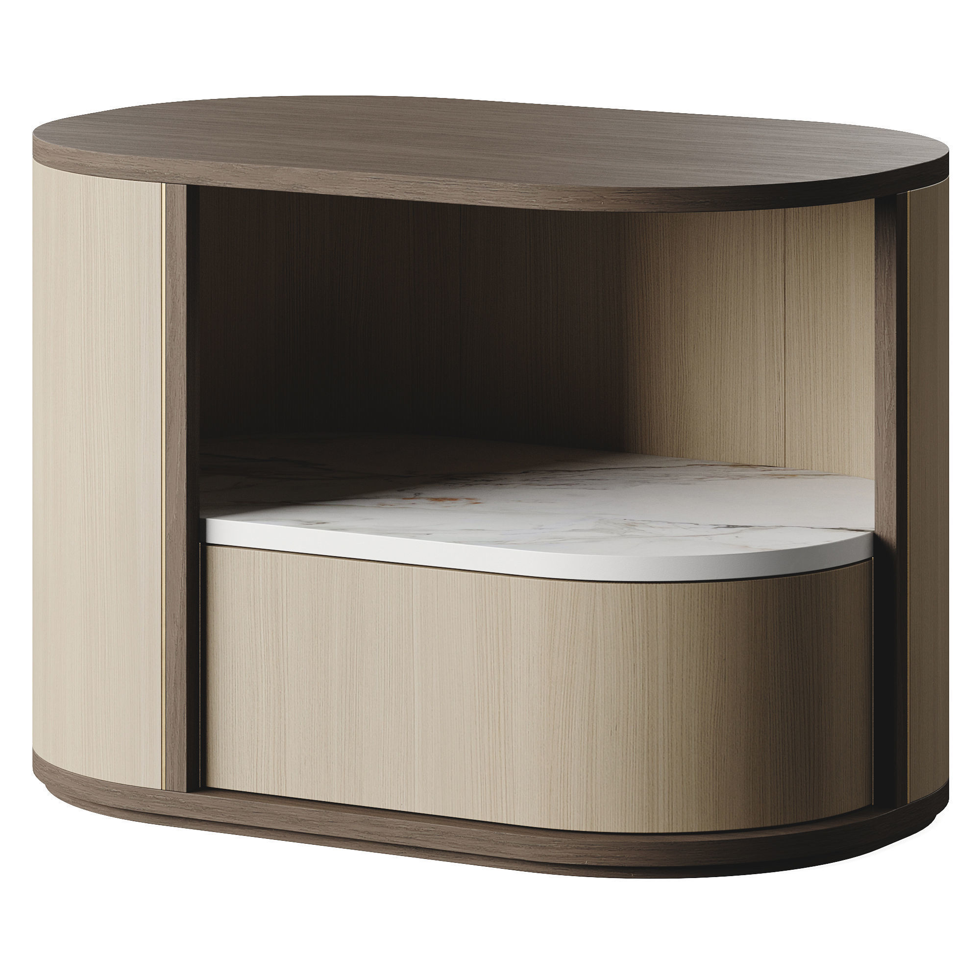 Frato NASHUA Bedside Table Low-poly 3D model_1