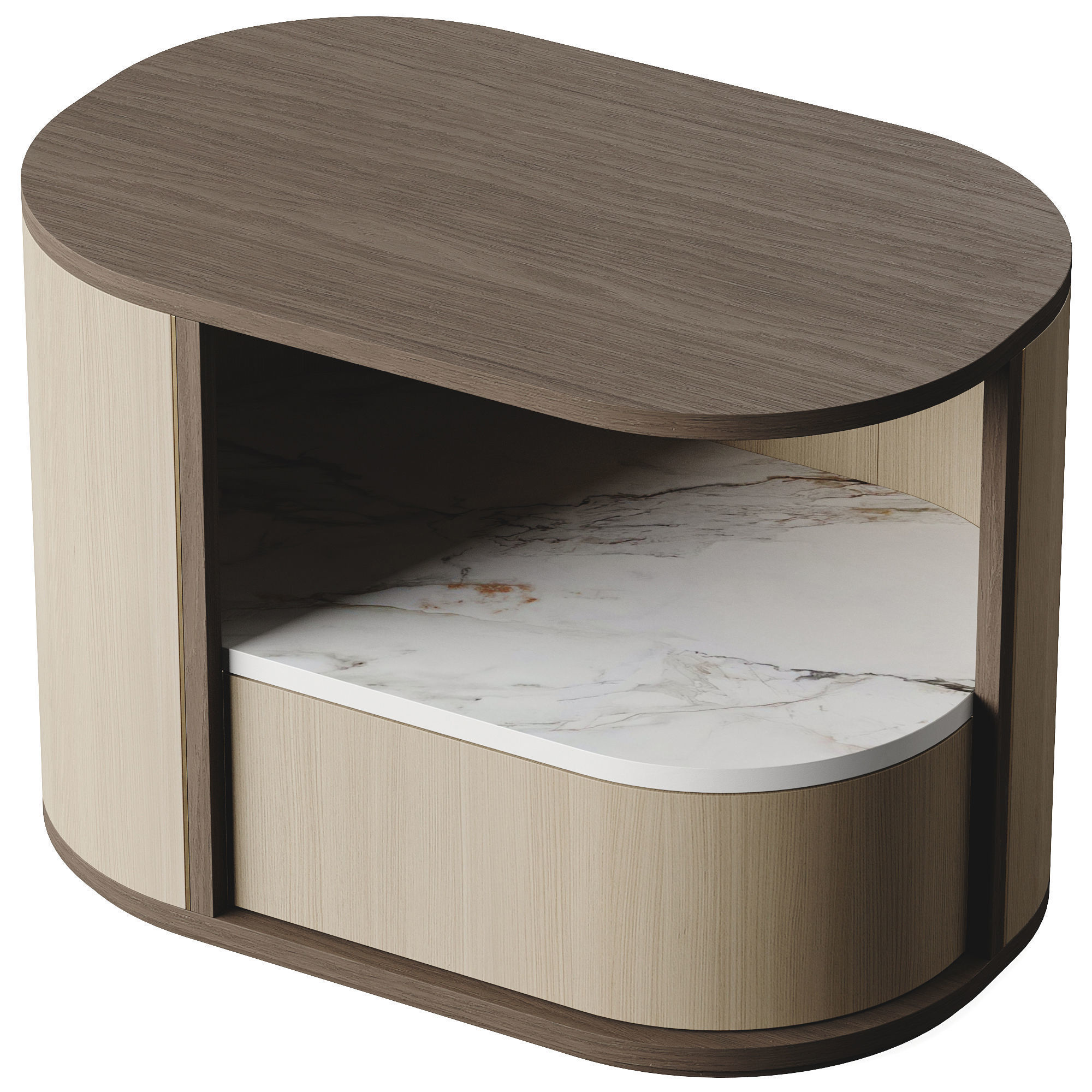 Frato NASHUA Bedside Table Low-poly 3D model_2