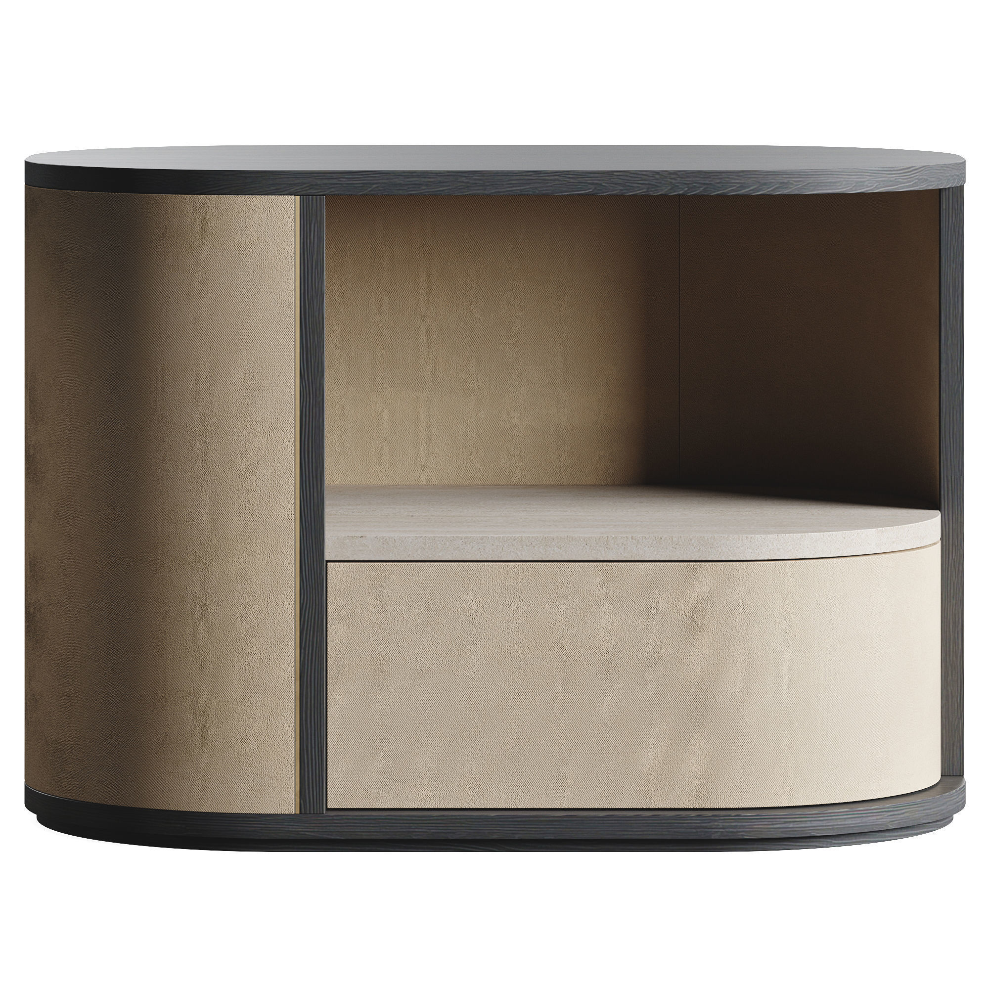 Frato NASHUA Bedside Table Low-poly 3D model_5