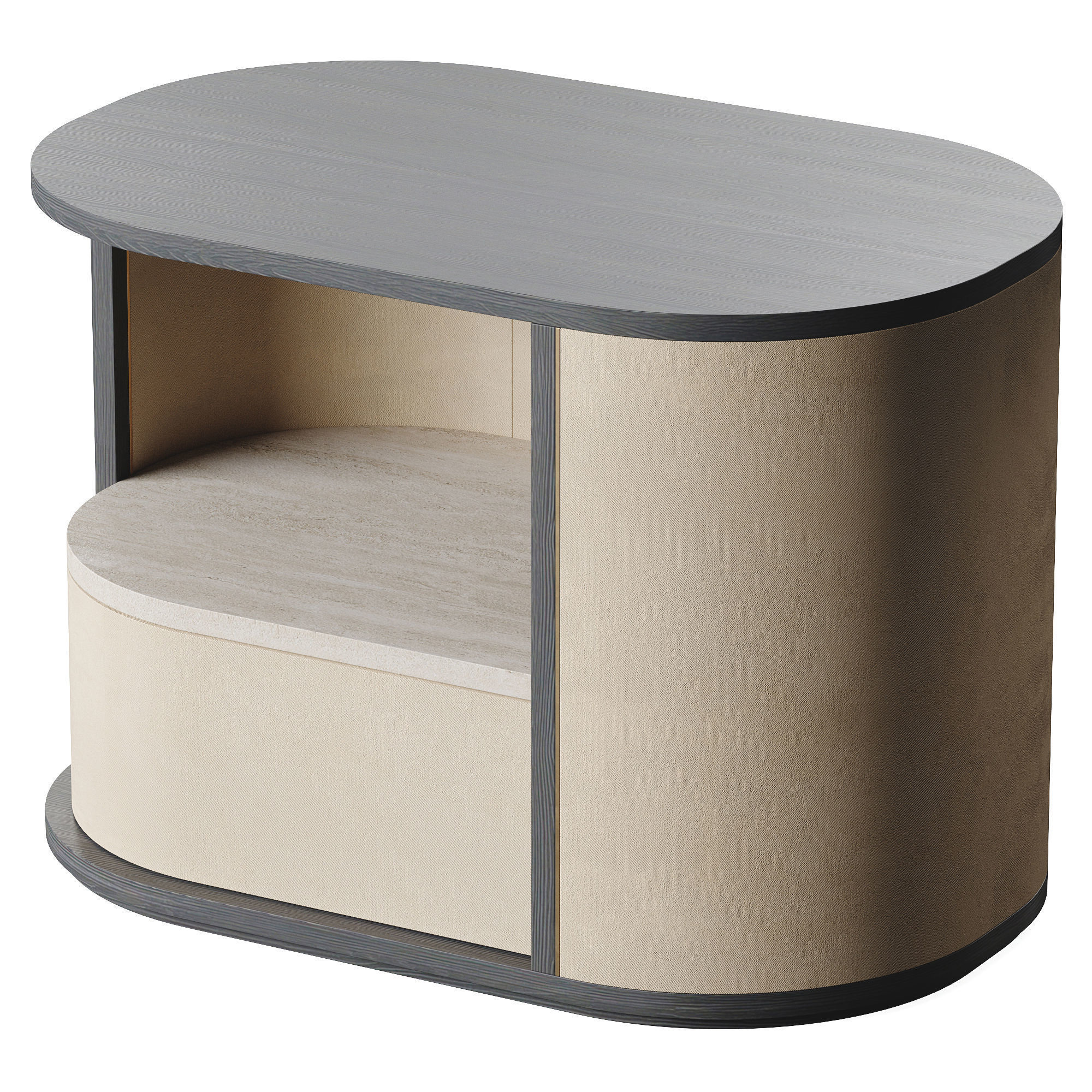 Frato NASHUA Bedside Table Low-poly 3D model_4