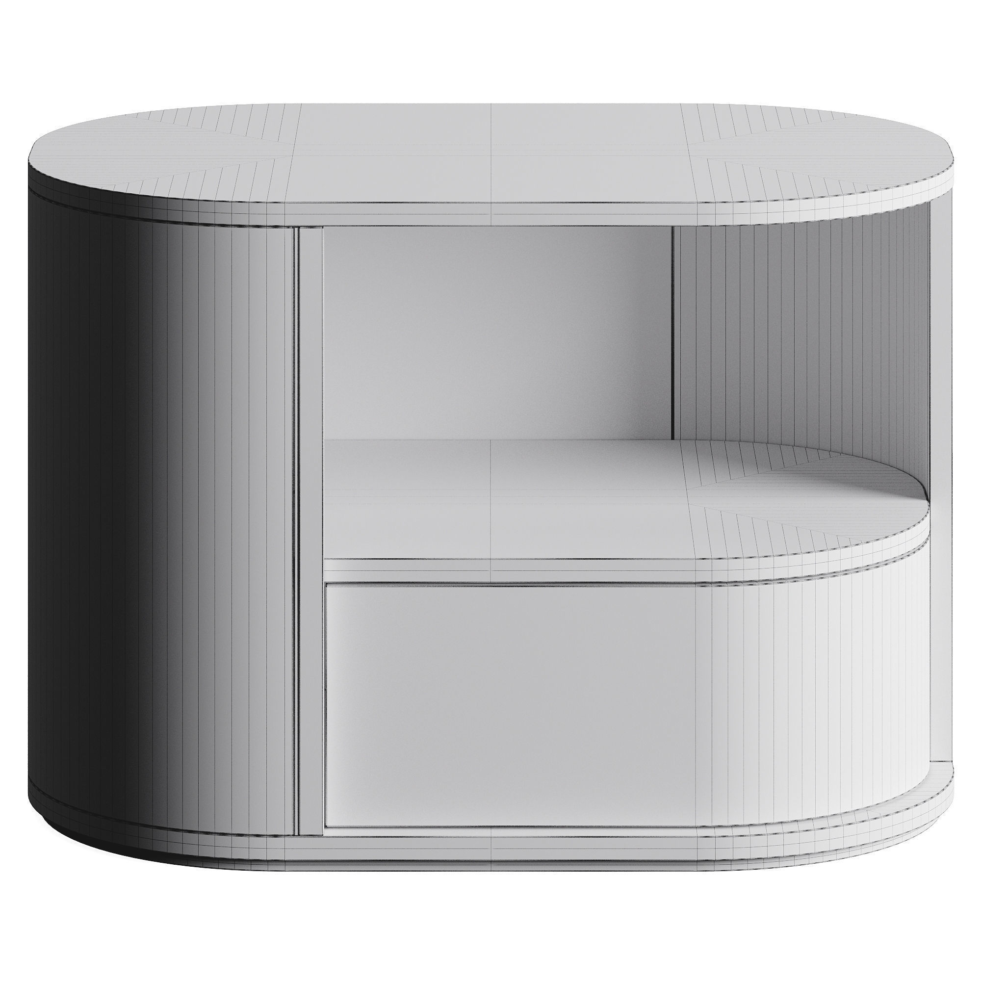 Frato NASHUA Bedside Table Low-poly 3D model_6