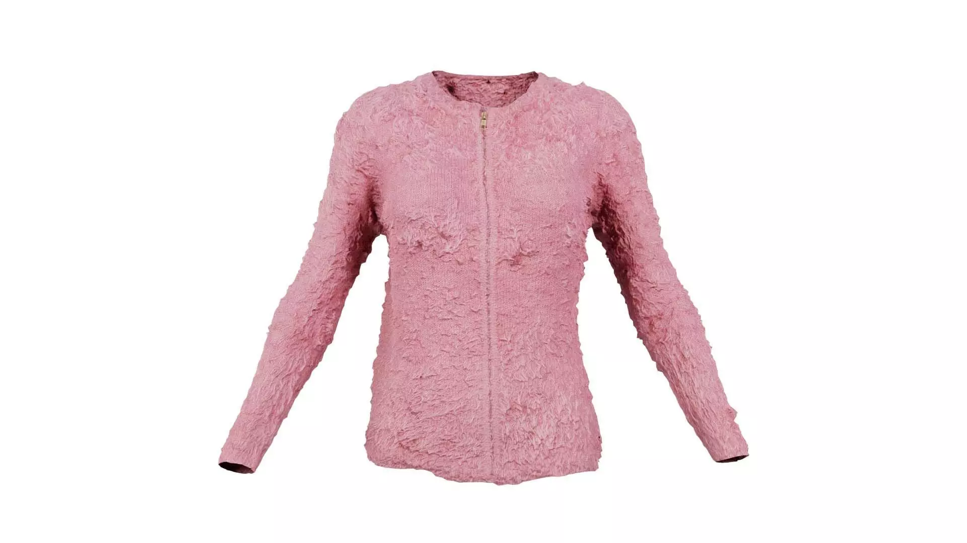 Pink Fur Top Low-poly 3D model