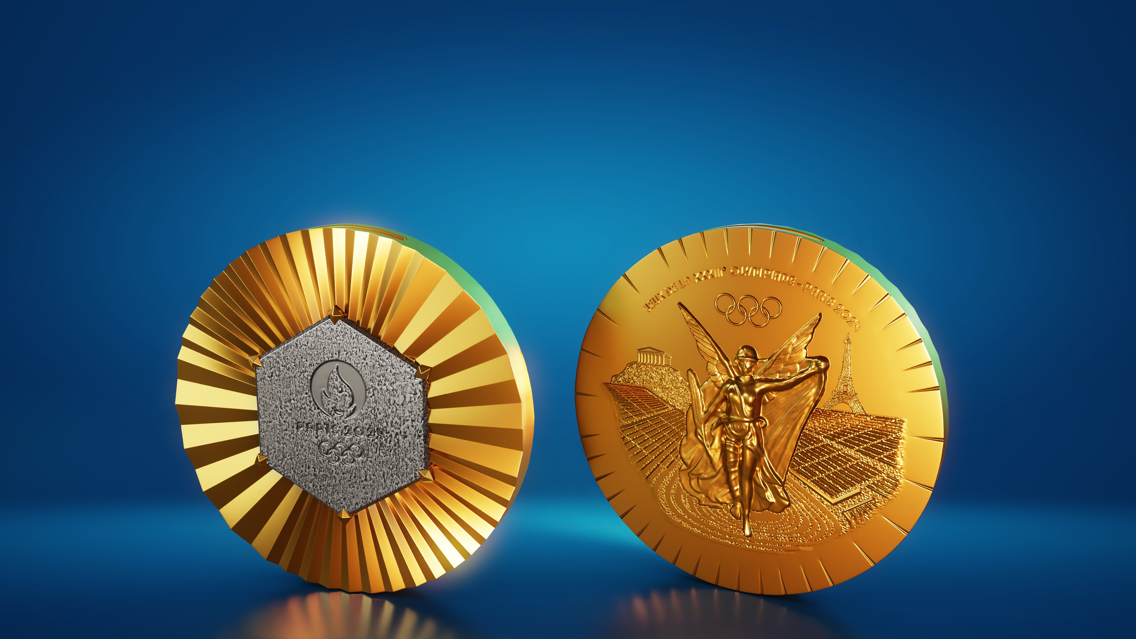 Paris 2024 Olympic Medal 3D print model_1