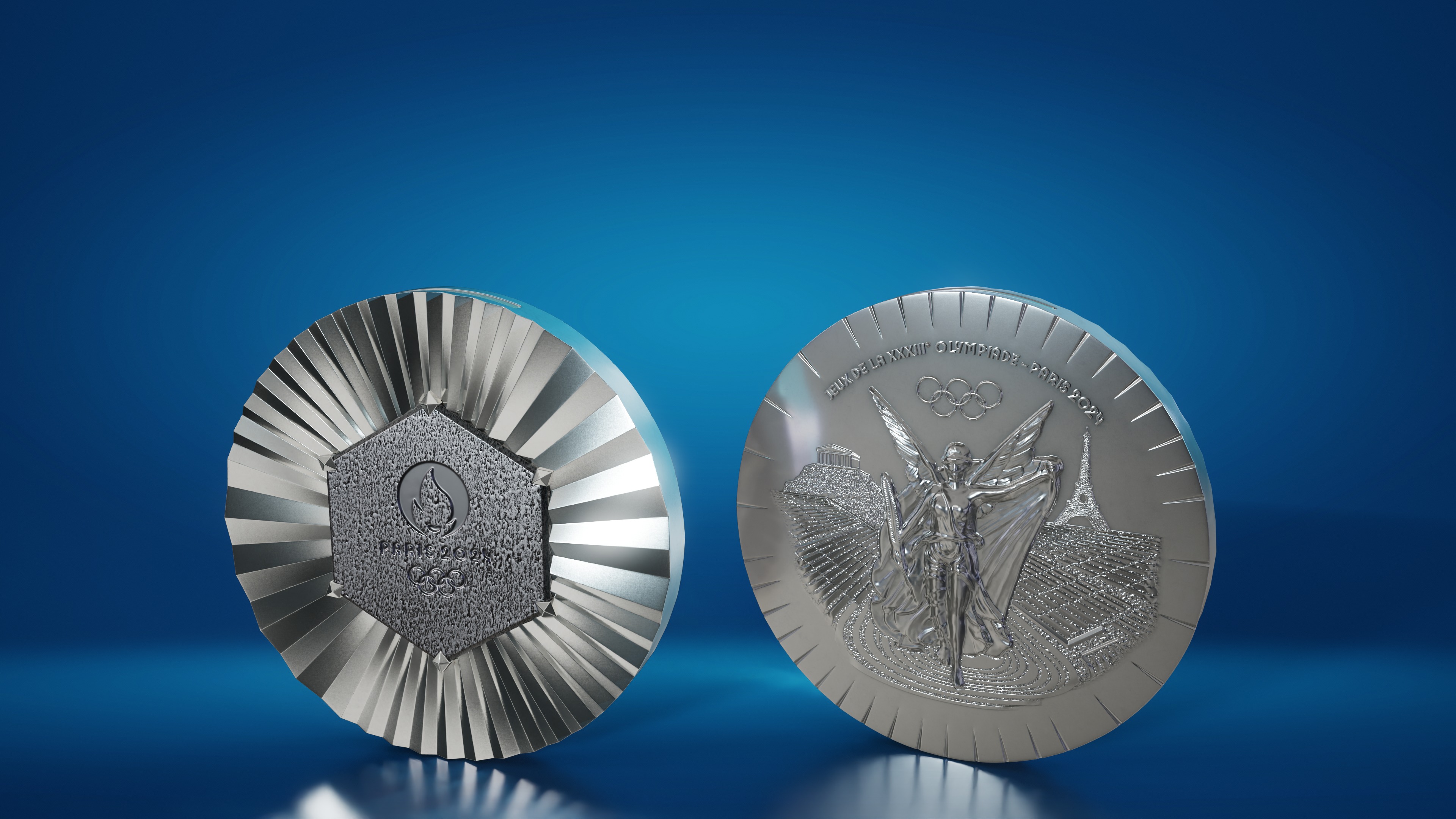 Paris 2024 Olympic Medal 3D print model_3