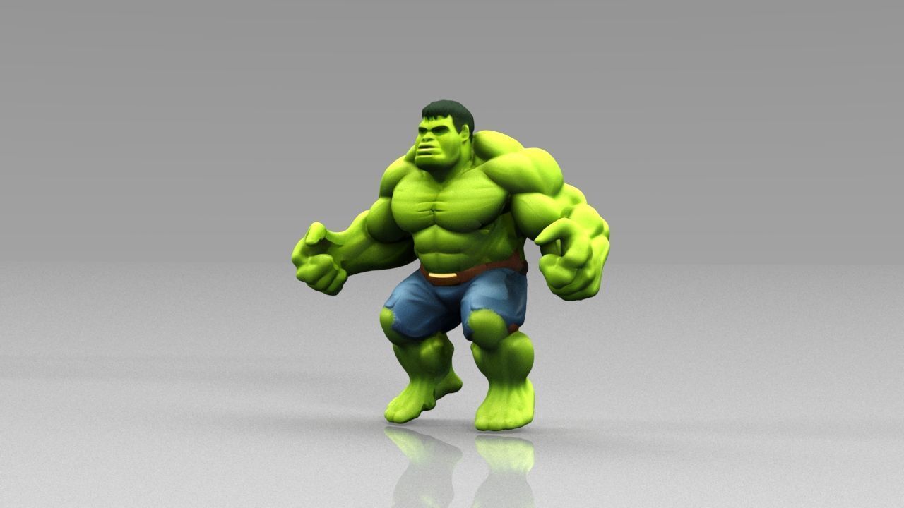 The avengers 3ds models Low poly  Low-poly 3D model_13