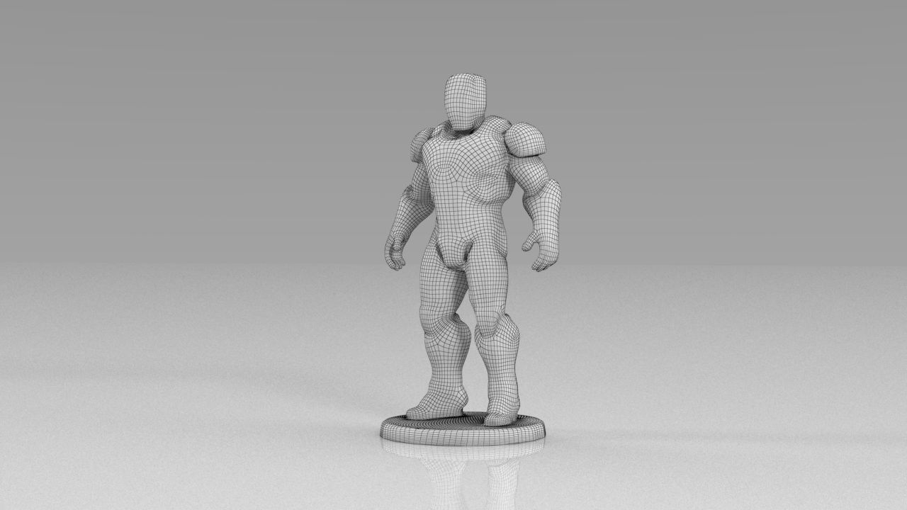 The avengers 3ds models Low poly  Low-poly 3D model_10