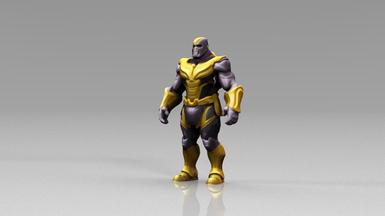 The avengers 3ds models Low poly  Low-poly 3D model_11
