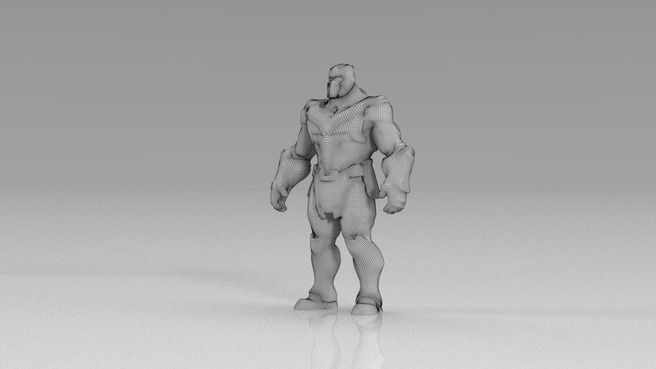 The avengers 3ds models Low poly  Low-poly 3D model_12