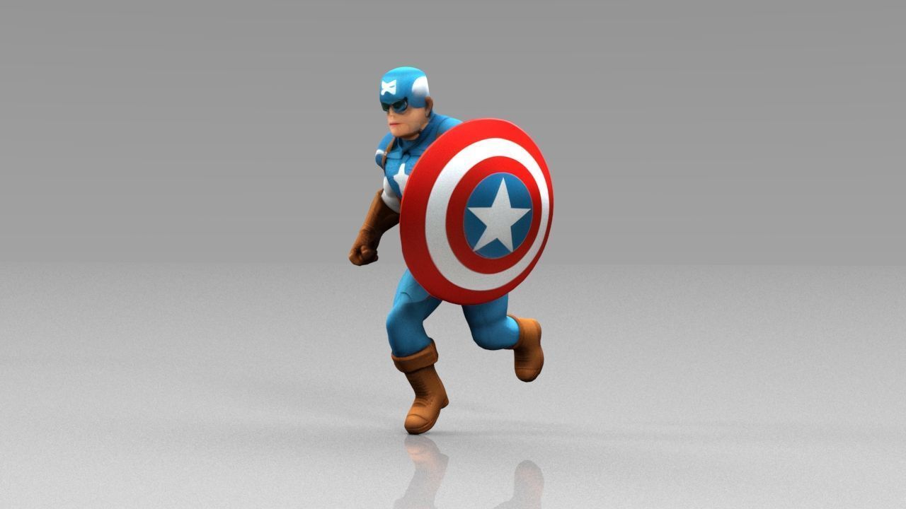 The avengers 3ds models Low poly  Low-poly 3D model_7