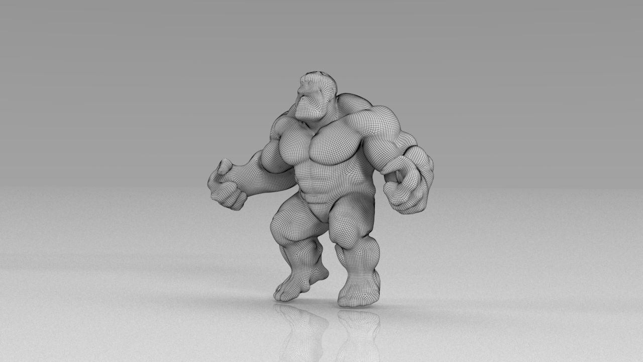 The avengers 3ds models Low poly  Low-poly 3D model_3