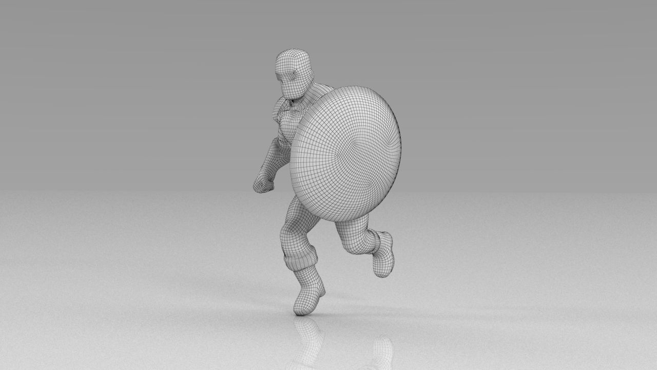 The avengers 3ds models Low poly  Low-poly 3D model_8