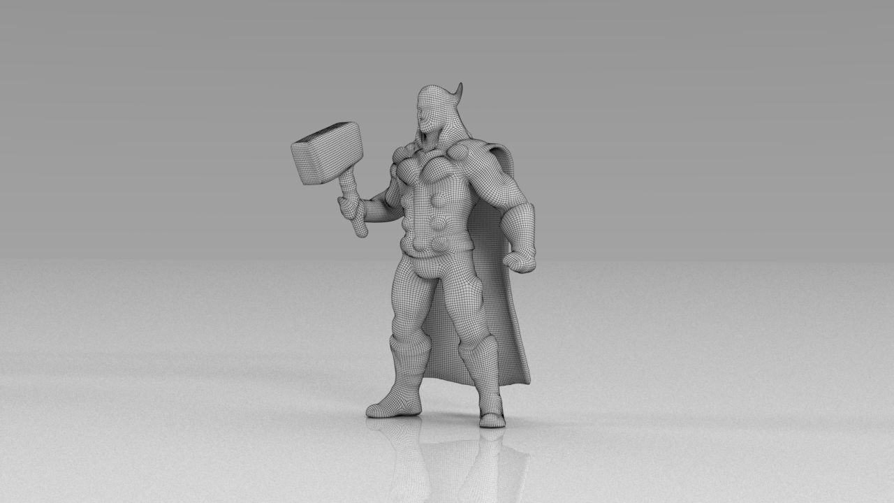 The avengers 3ds models Low poly  Low-poly 3D model_5