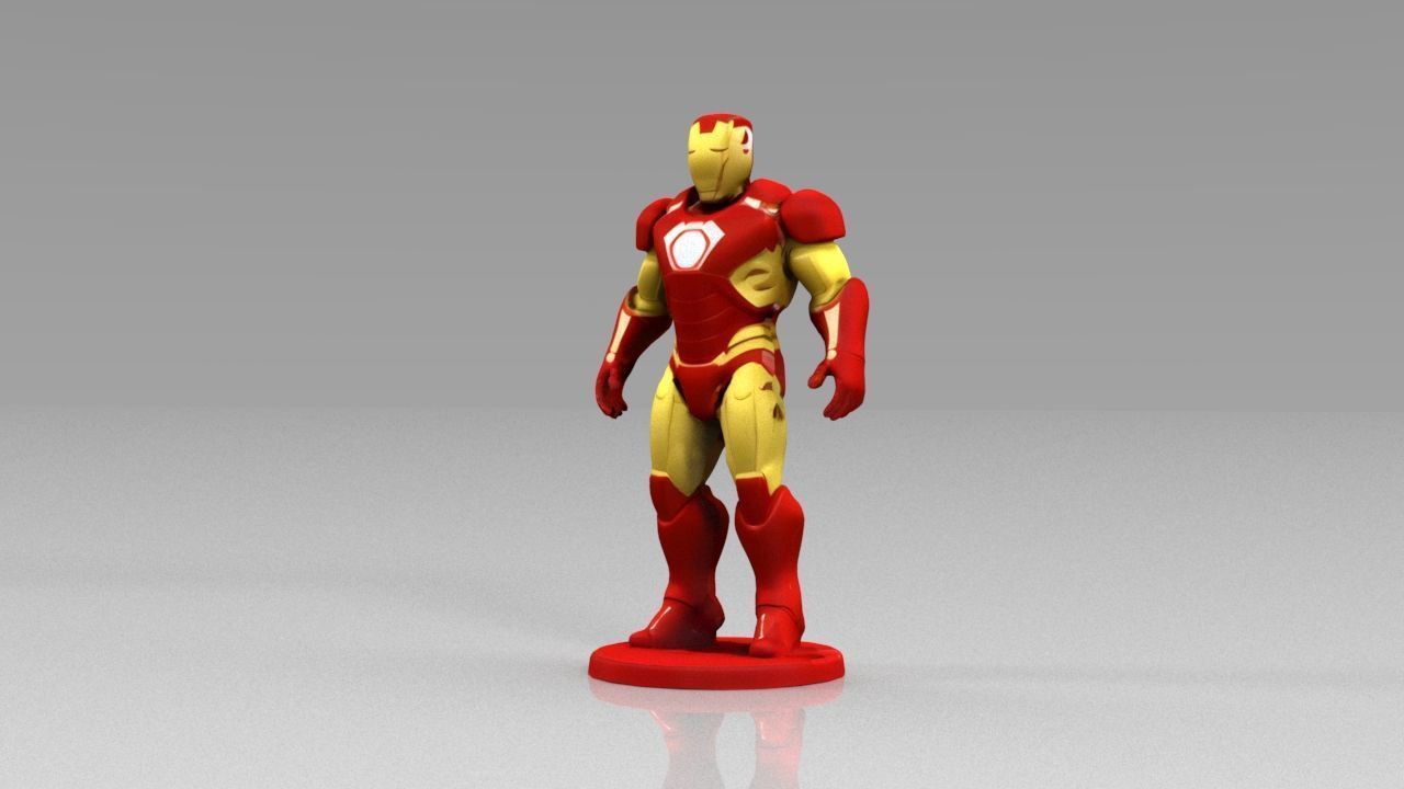 The avengers 3ds models Low poly  Low-poly 3D model_9
