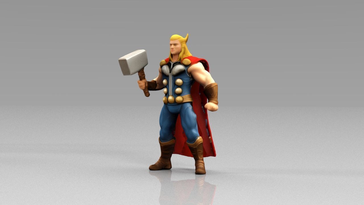 The avengers 3ds models Low poly  Low-poly 3D model_4