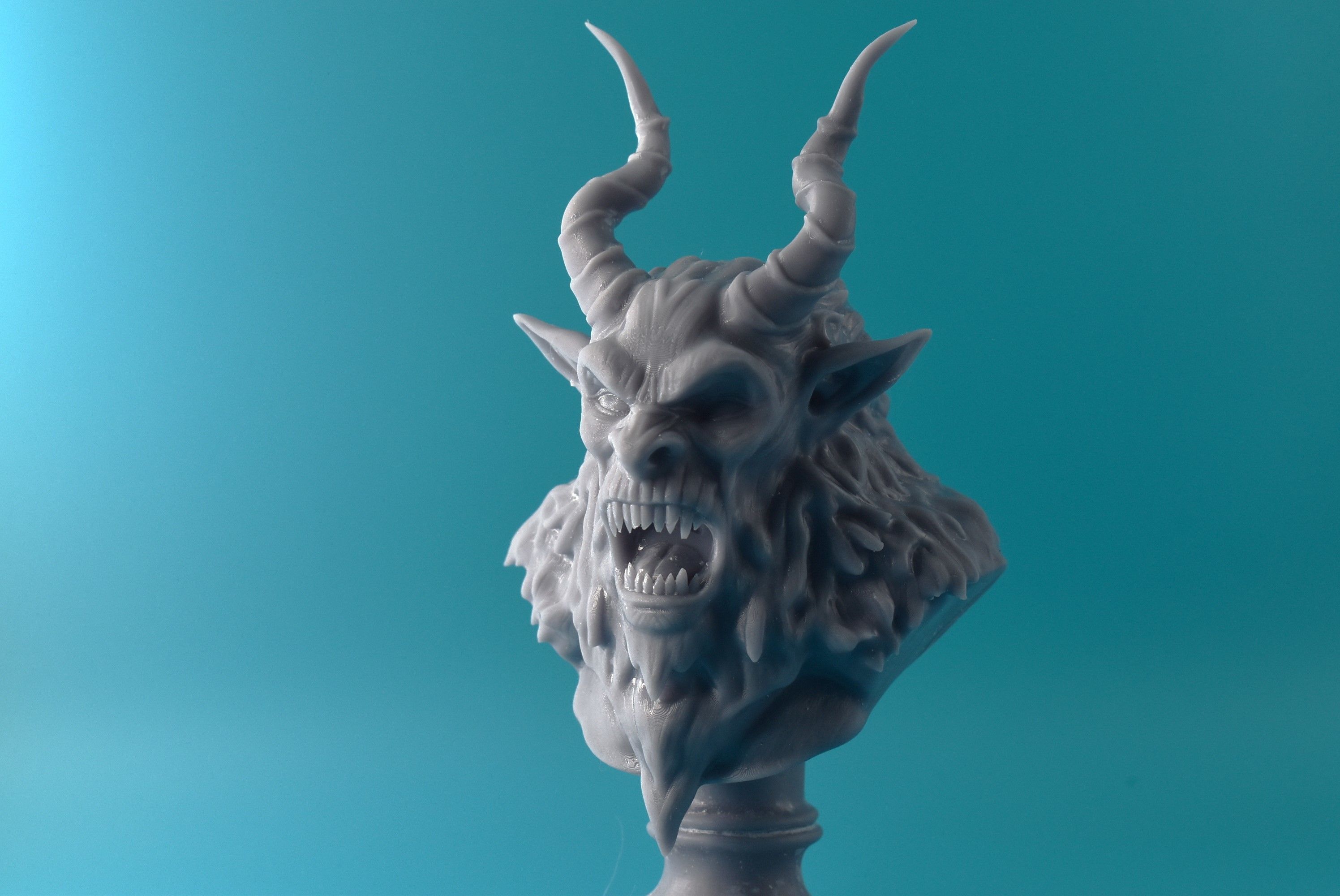 Krampus Bust 3D print model_5