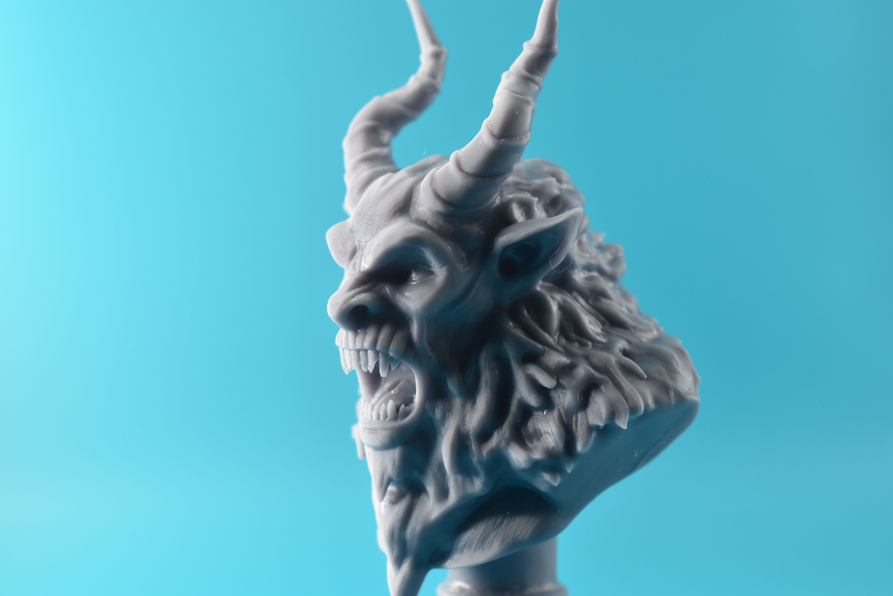 Krampus Bust 3D print model_6