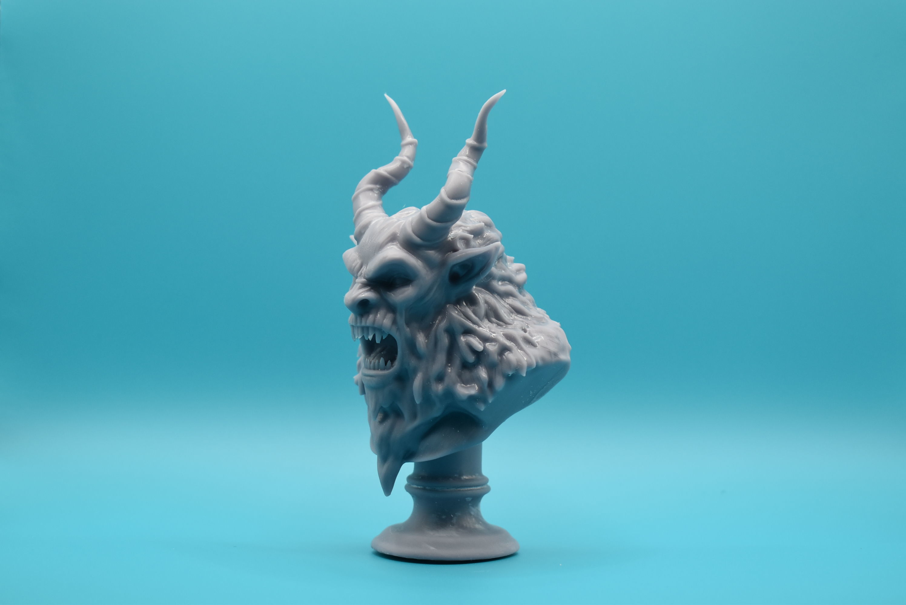 Krampus Bust 3D print model_3