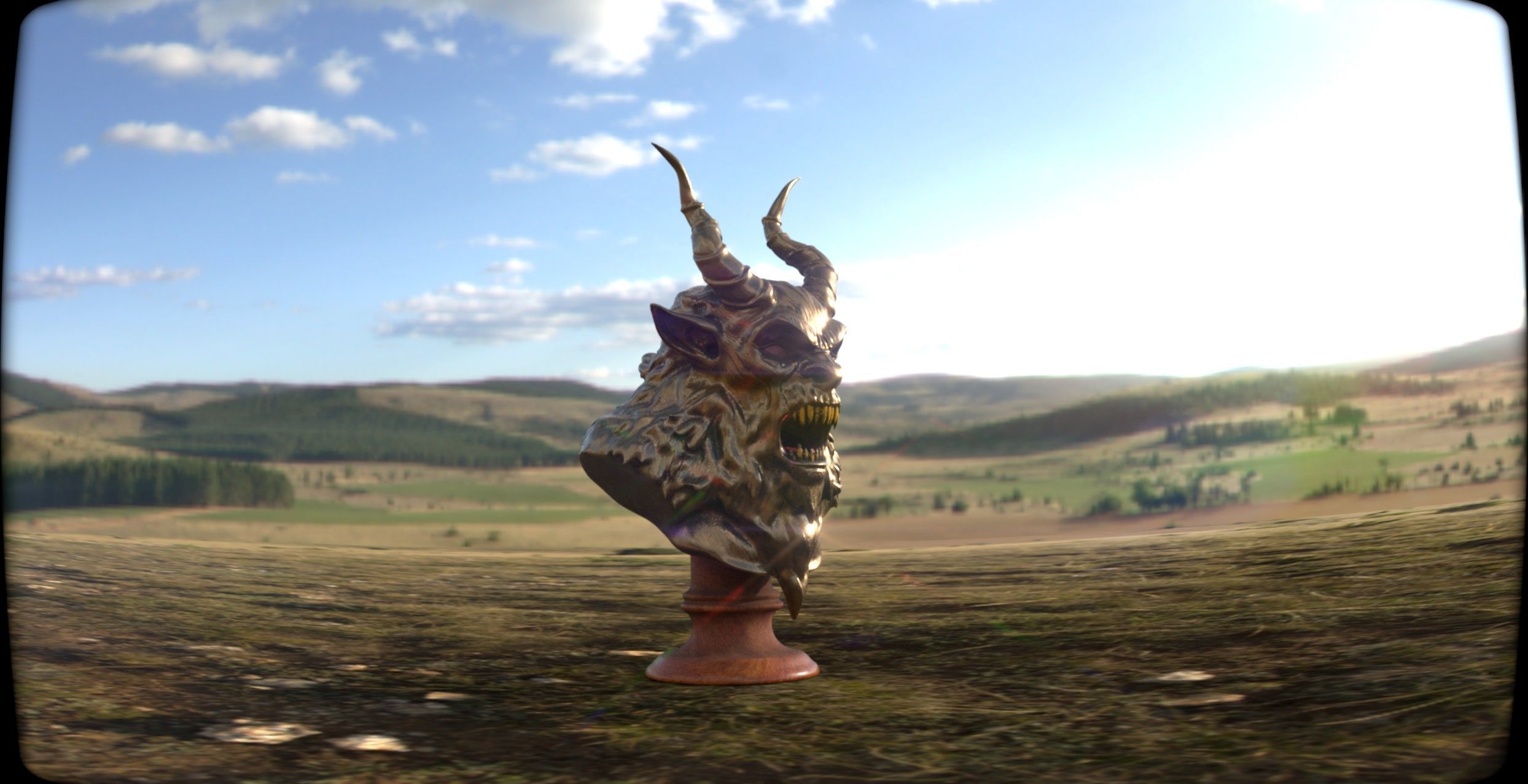 Krampus Bust 3D print model_11