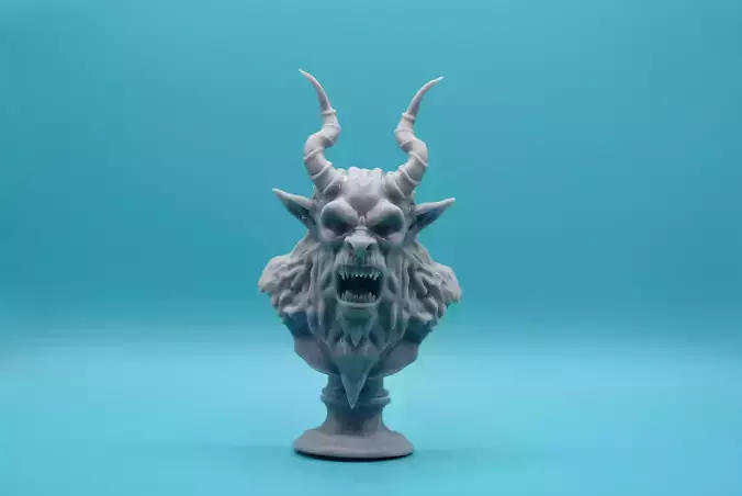 Krampus Bust 3D print model