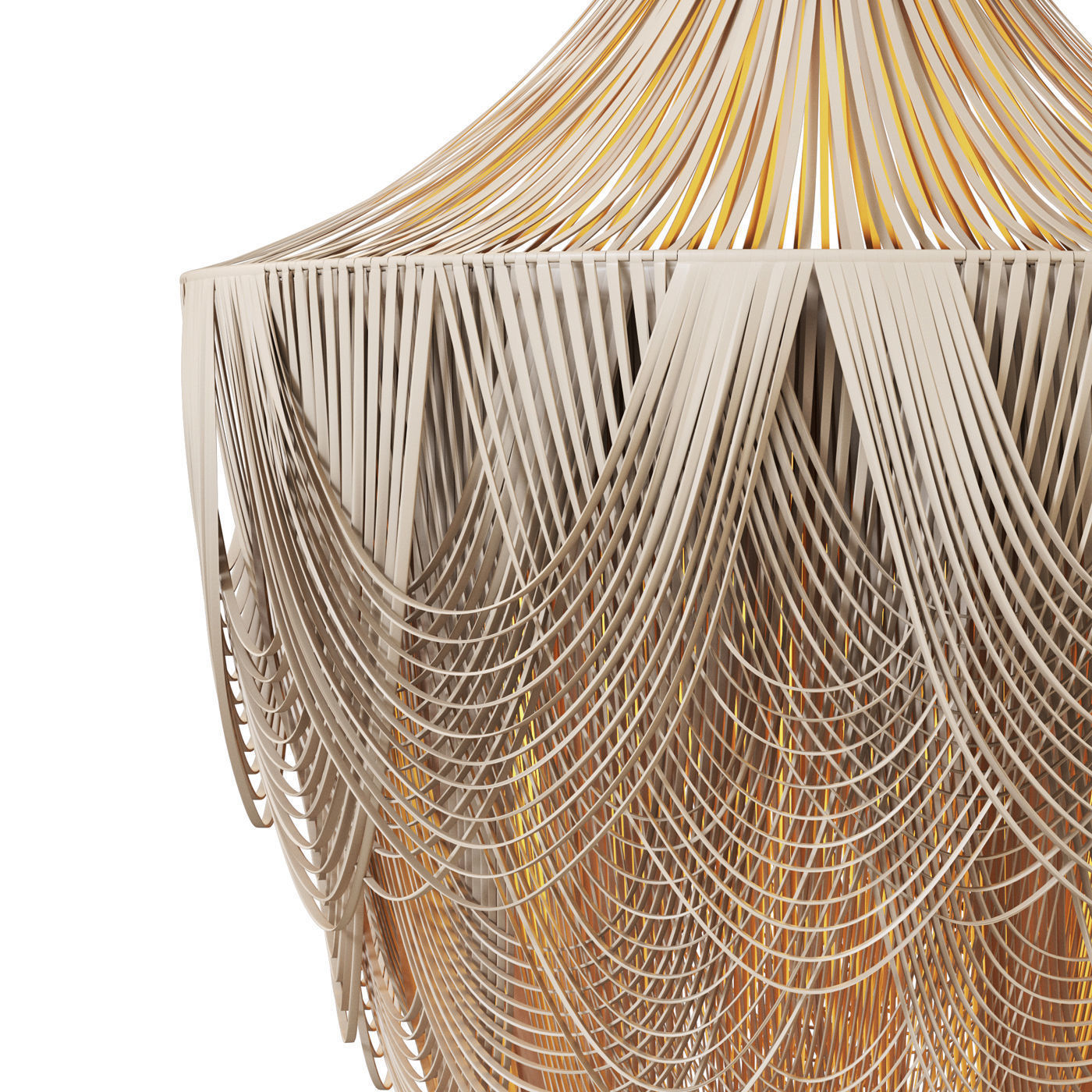 Leather Chandelier 3D model_2