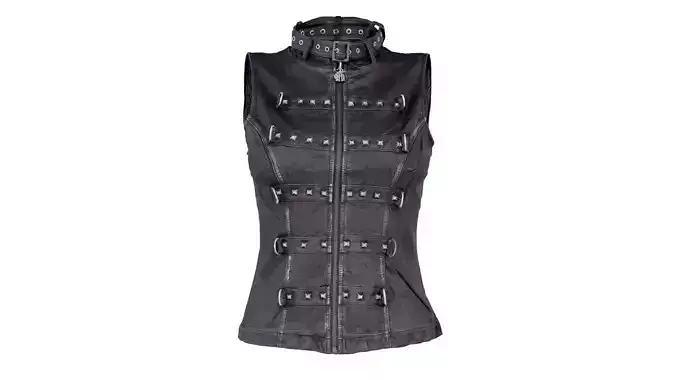 Rings Leather Vest