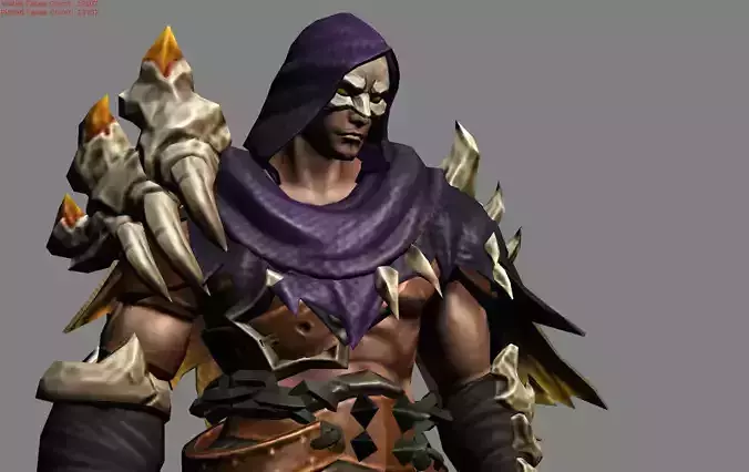 Aldous Death Skin Low-poly 3D model