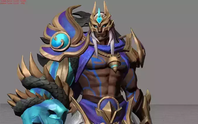 Aldous Realm Watcher Skin Low-poly 3D model