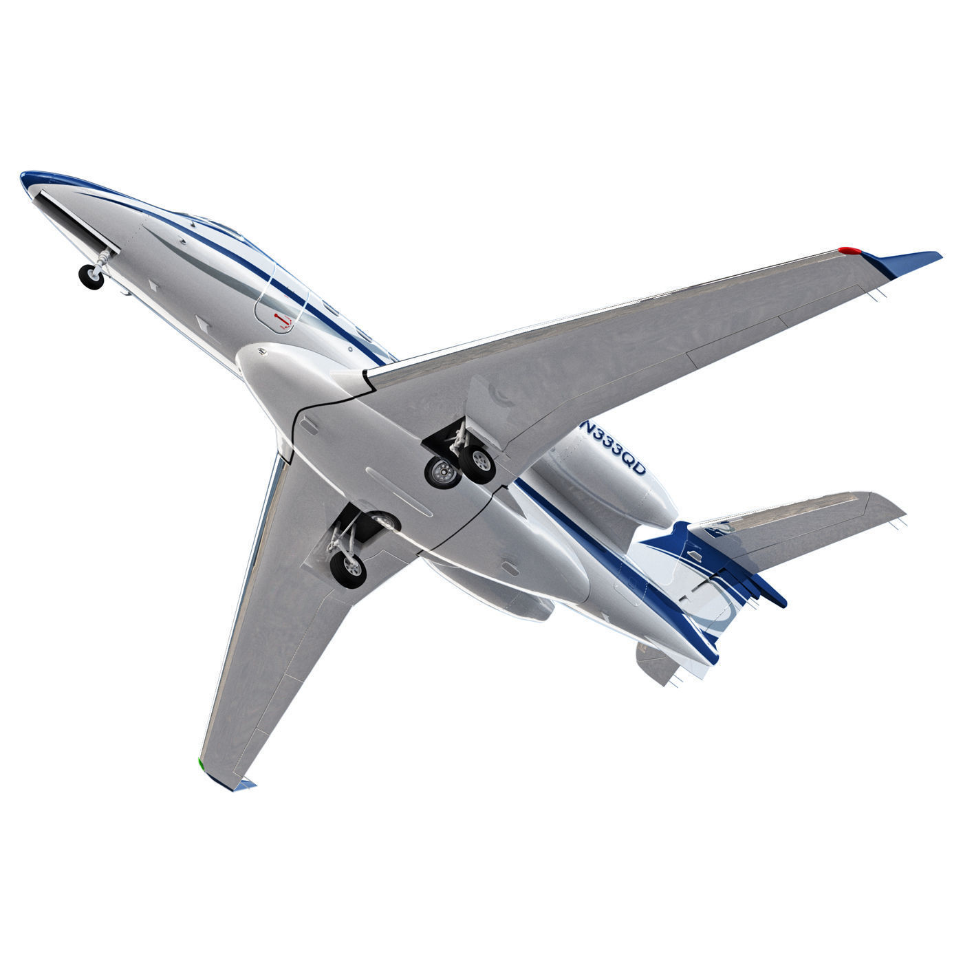 Embraer Phenom 300 aircraft 3D model_3