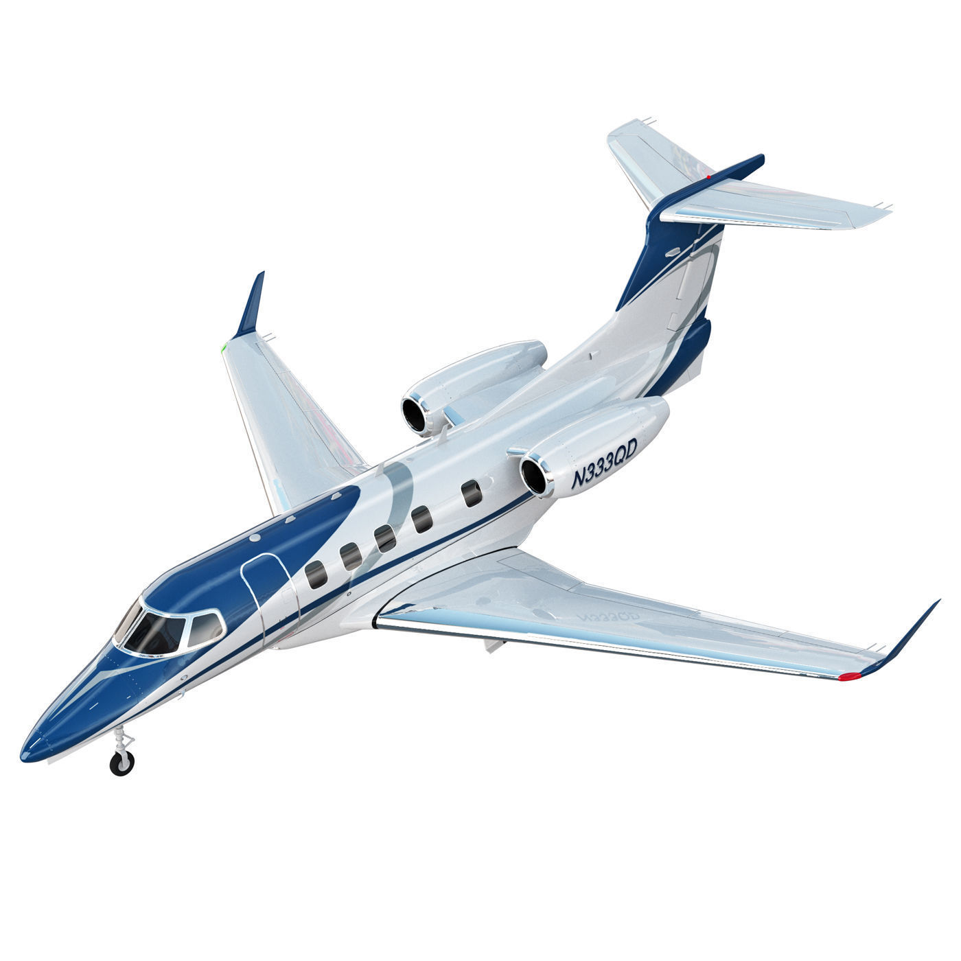 Embraer Phenom 300 aircraft 3D model_2