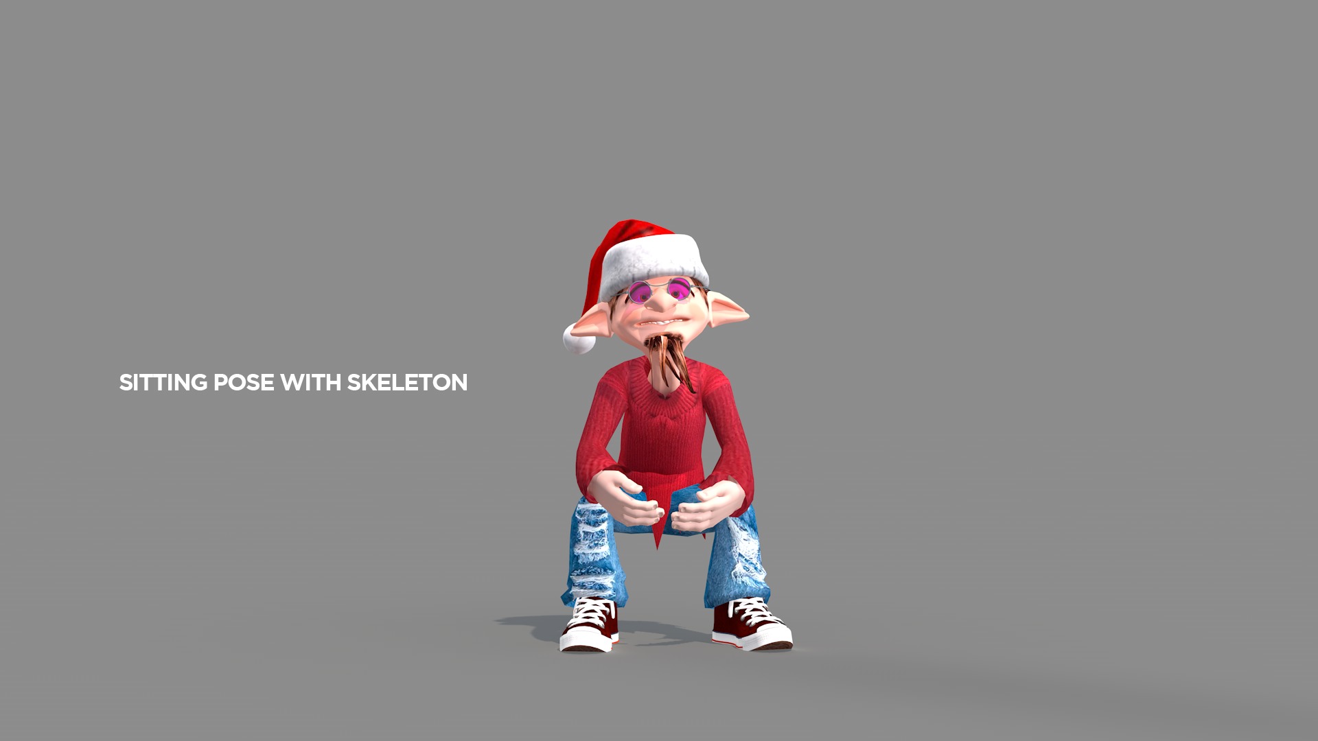 Happy Elf Character 3D model_5