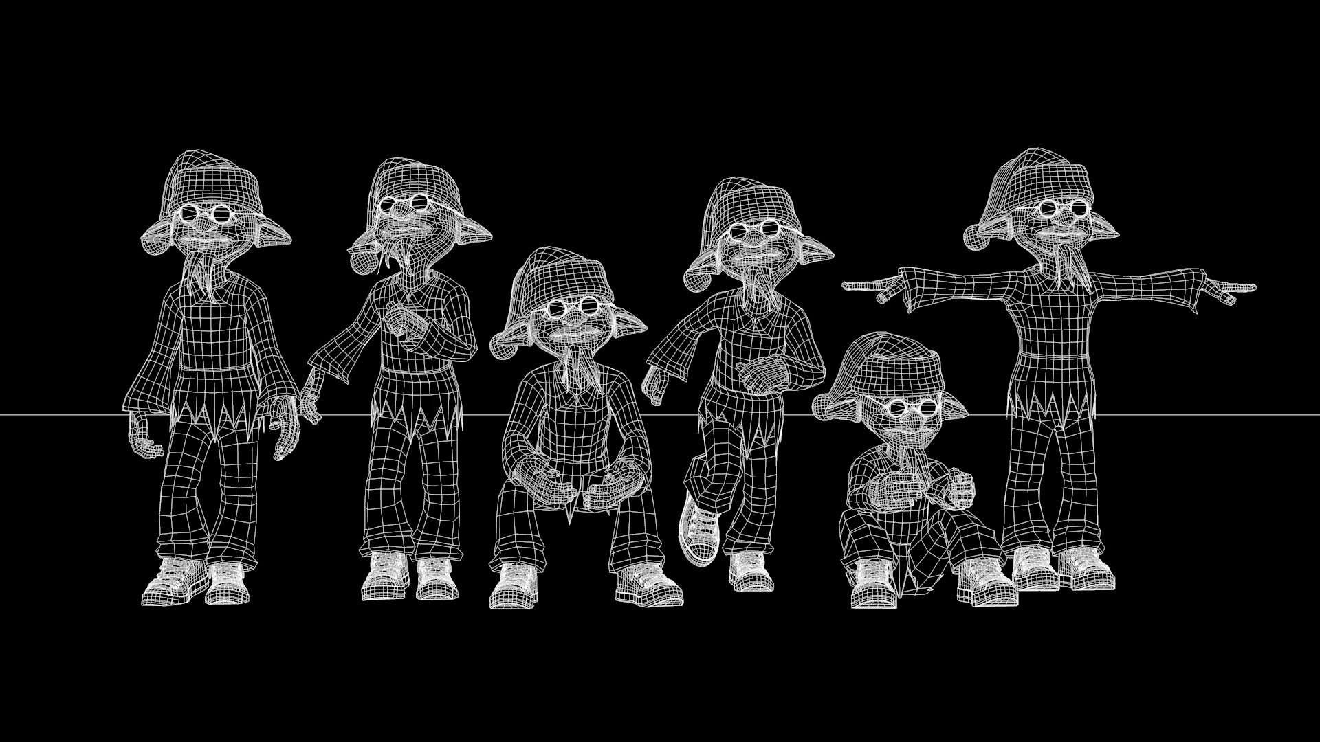 Happy Elf Character 3D model_4