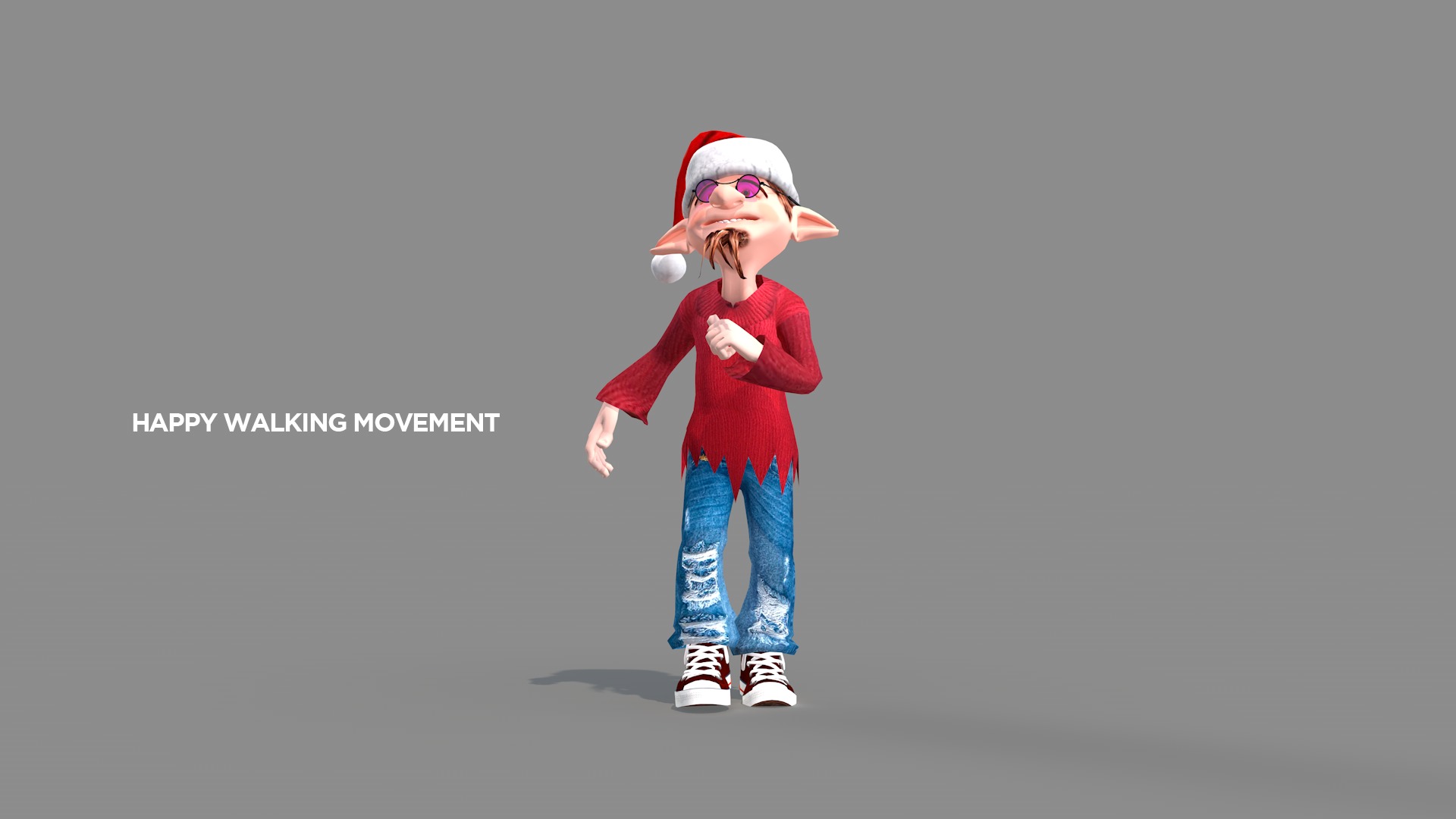 Happy Elf Character 3D model_1