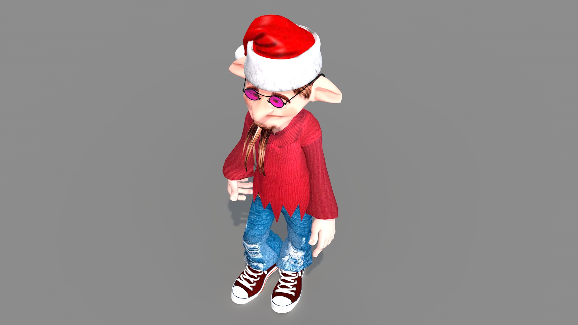 Happy Elf Character 3D model_17